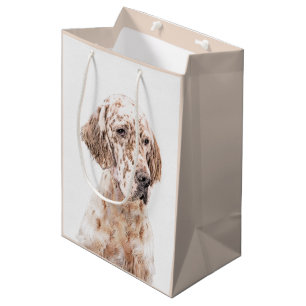 Engelsk Orange Belton Painting Hund Art