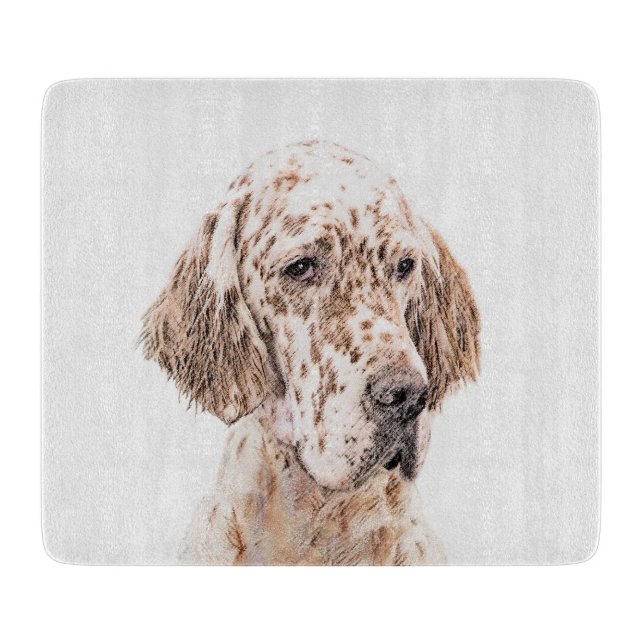 Engelsk Orange Belton Painting Hund Art (Framsidan)