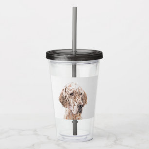 Engelsk Orange Belton Painting Hund Art Take Away Mugg
