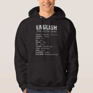 Engelsk översättningshandbok för översättning för hoodie