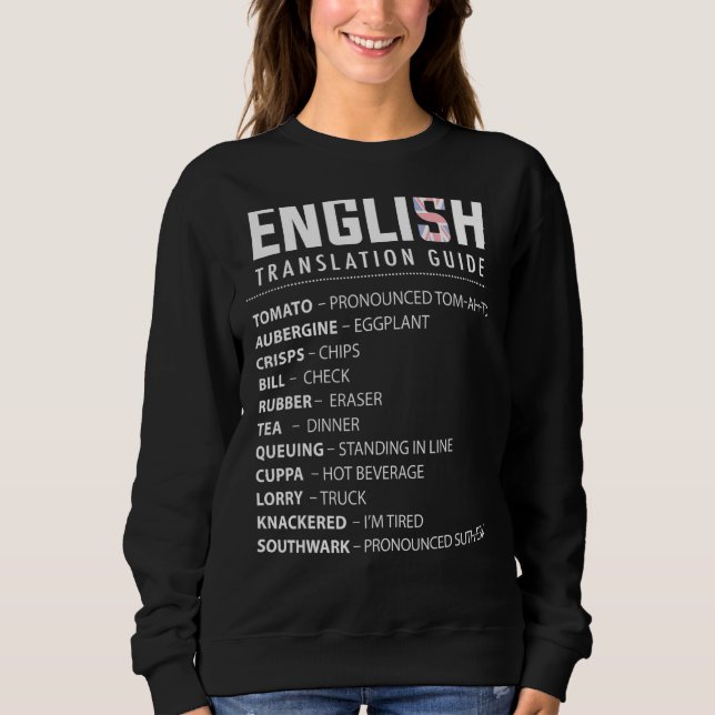 Engelsk översättningshandbok för översättning för  t shirt (Framsida)