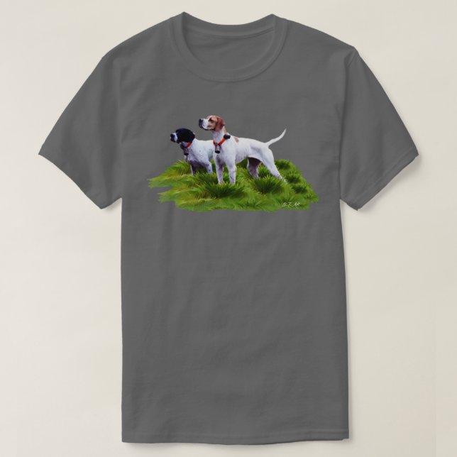 Engelsk pekare 2 t shirt (Design framsida)