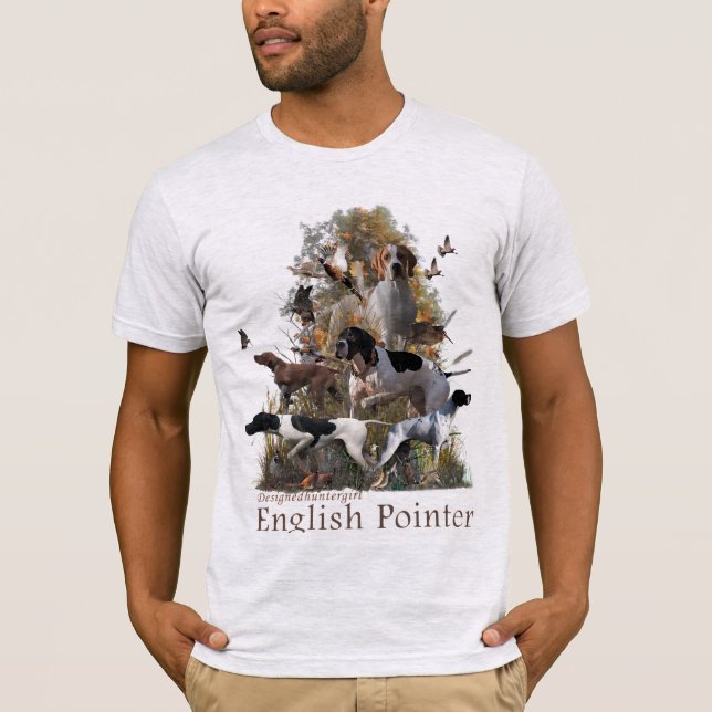 Engelsk pekare Dekorativ kudde Gift Box T-Shirt (Framsida)