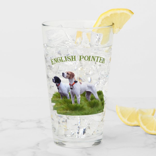 Engelsk pekare, fågeljakt glaskopp (Bakside Is)