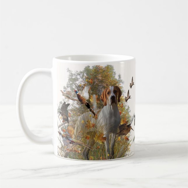 Engelsk pekare,Fågeljakt Kaffemugg (Vänster)