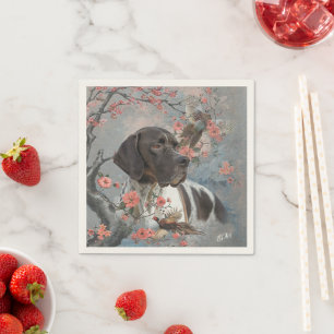 Engelsk pekare, fågeljakt pappersservett