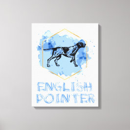 Engelsk pekare, Hund Canvastryck