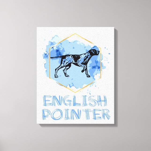 Engelsk pekare, Hund Canvastryck (Framsida)