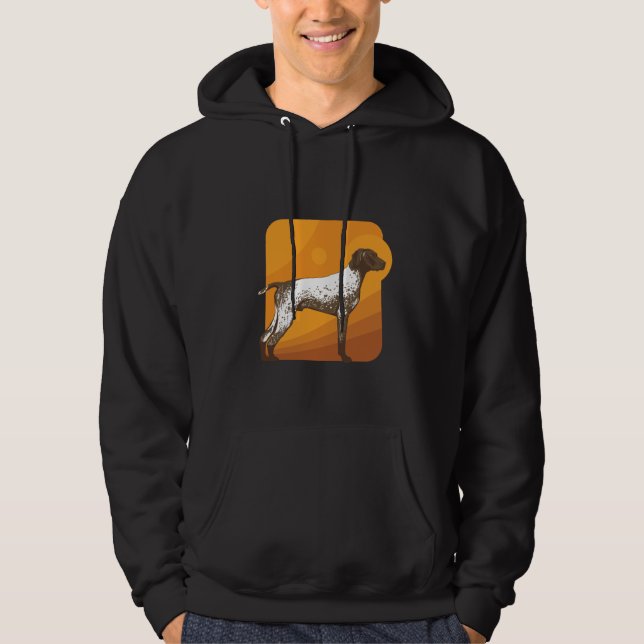 Engelsk pekare, hund hoodie (Framsida)