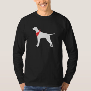 Engelsk pekare Hund Wearing Red Bandana T Shirt