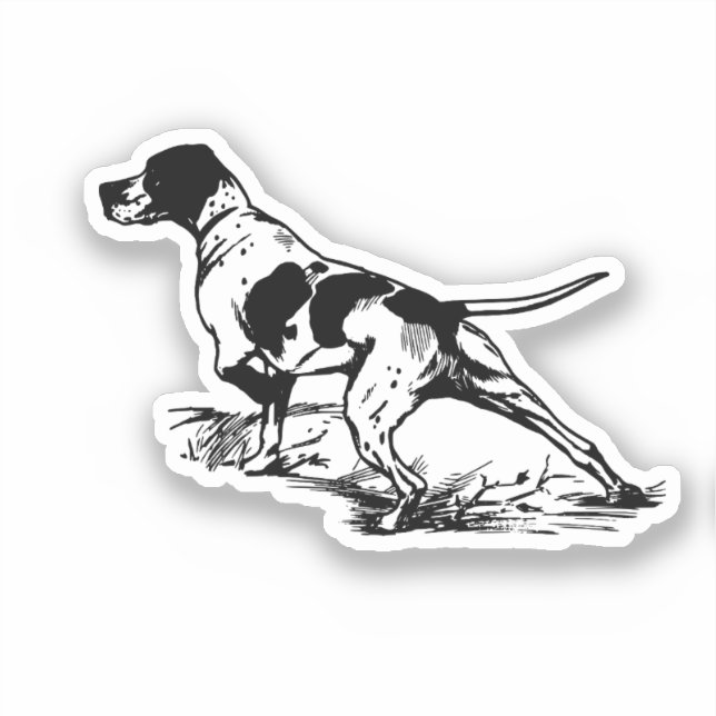 Engelsk pekare klistermärken (Framsida)