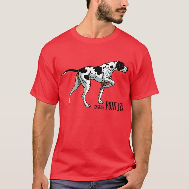 Engelsk pekare t-shirt (Framsida)