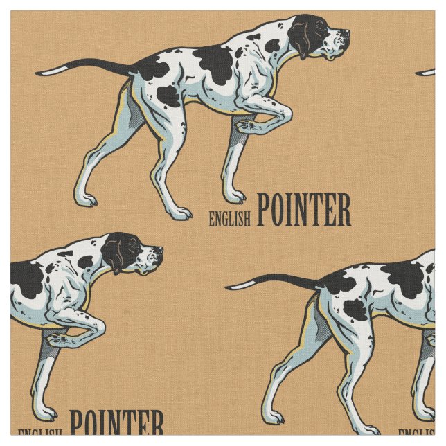 Engelsk pekare tyg (Närbild)