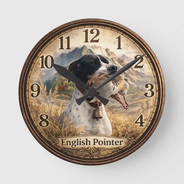 Engelsk Pointer-jakt, Chukarripa Rund Klocka (Framsida)