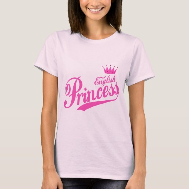 Engelsk Princess T-shirt (Framsida)
