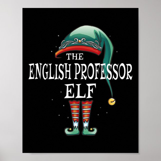 Engelsk professor Elf-jul Poster (Framsidan)