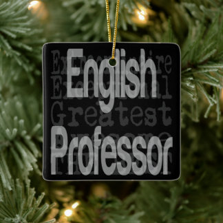Engelsk professor Extraordinaire Julgransprydnad Keramik