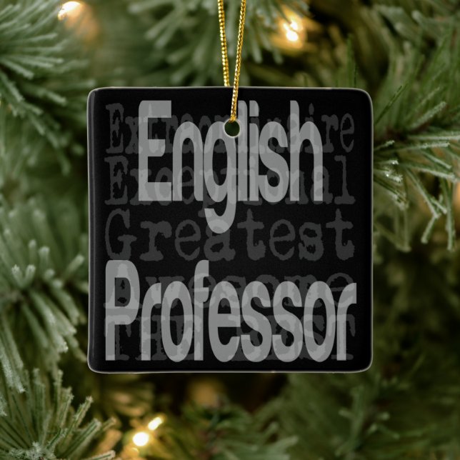 Engelsk professor Extraordinaire Julgransprydnad Keramik (Träd)