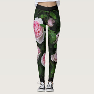 Engelsk rosa rosdamasker - ro av Stan Leggings