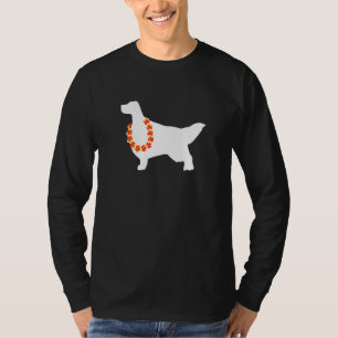 Engelsk setter Aloha Hawaiian Lei Hund T Shirt