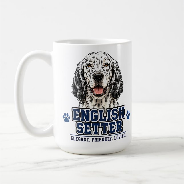 🐾 Engelsk Setter Älskare 🐾 Kaffemugg (Vänster)