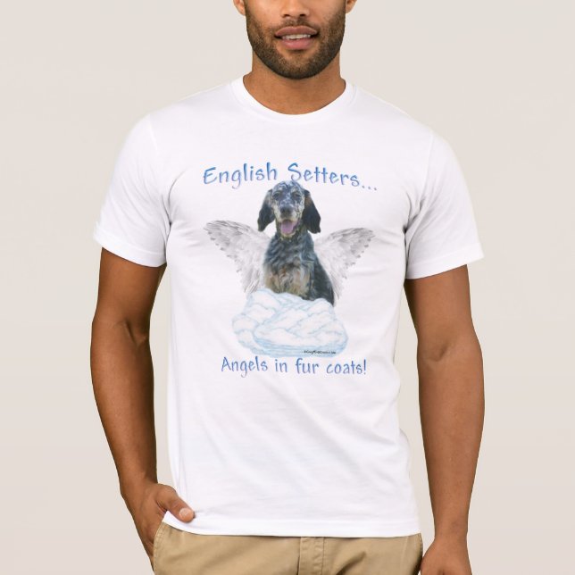 Engelsk setter Angel T Shirt (Framsida)