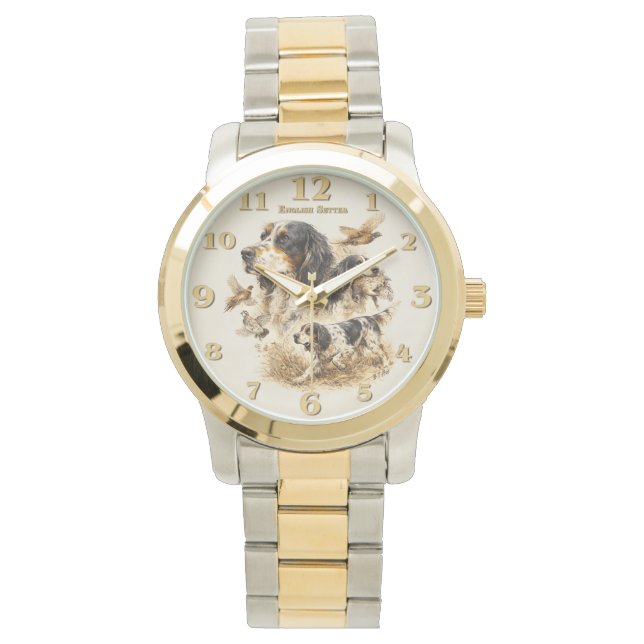 Engelsk setter  armbandsur (Framsida)