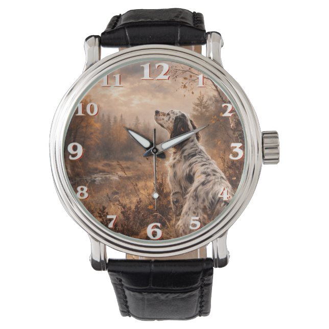 Engelsk setter armbandsur (Framsida)