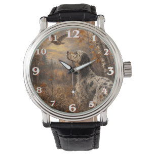 Engelsk setter armbandsur