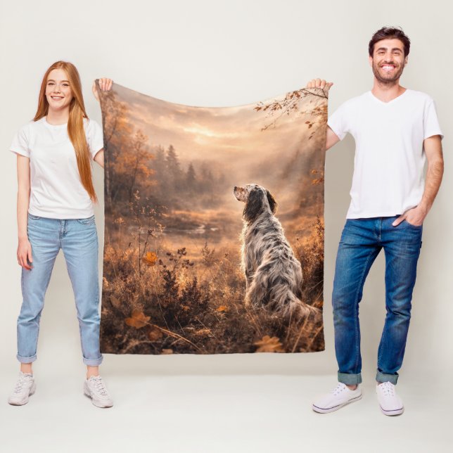 Engelsk setter fleecefilt (På plats)