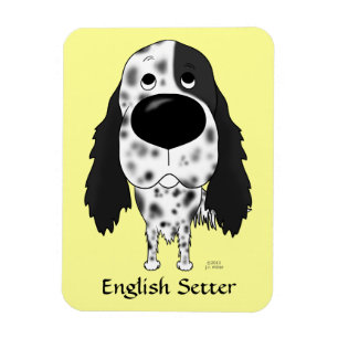 Engelsk Setter för stor näsa Magnet