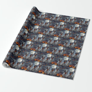 Engelsk Setter Halloween Kuslig Presentpapper
