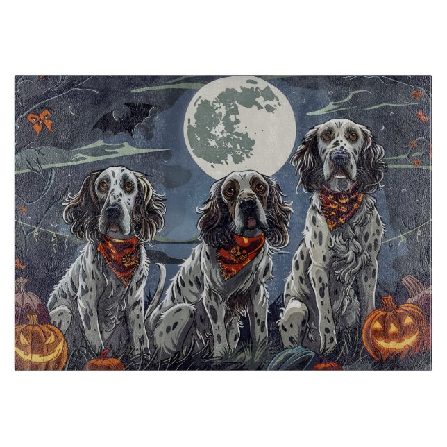 Engelsk setter Halloween-taloky (Framsidan)