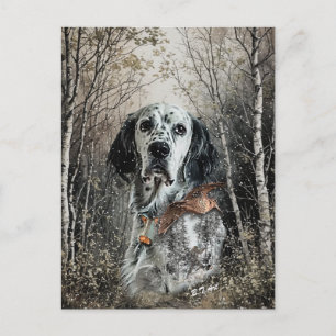 Engelsk Setter Helg Vykort