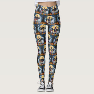 Engelsk Setter Hundar Pumpkin Halloween Funny Leggings