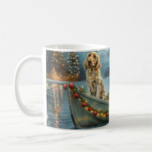 Engelsk Setter Jul Festlig resa Kaffemugg
