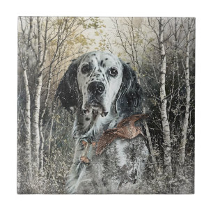 Engelsk Setter Kakelplatta