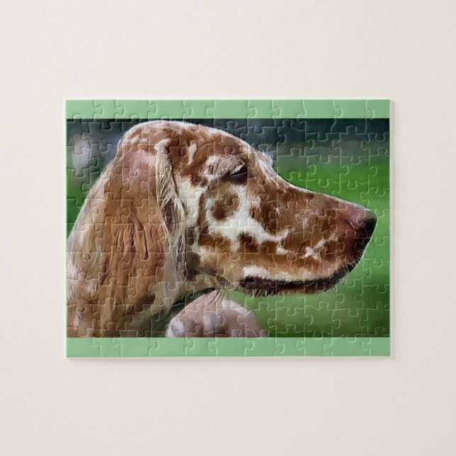 Engelsk Setter Konst Pussel (Horisontell)