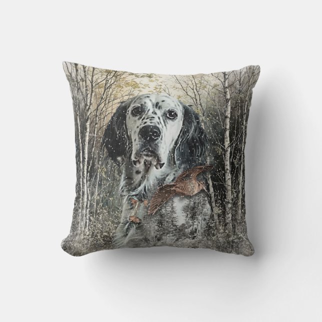 Engelsk Setter  Kudde (Framsida)