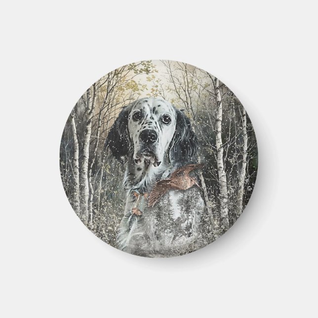 Engelsk Setter  Magnet (Framsidan)