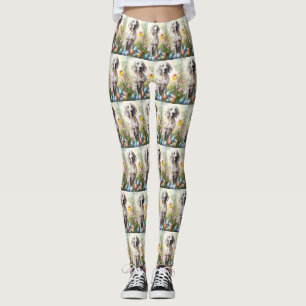 Engelsk Setter med påskägg Leggings