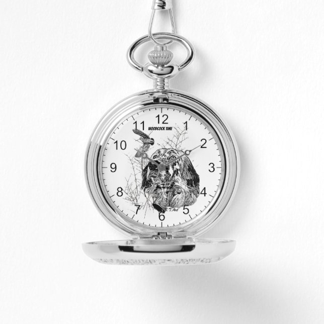 Engelsk Setter , Morkulla jakt Armbandsur (Framsida)