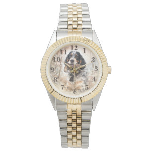 Engelsk Setter, Morkulla Jakt ,Hund Konst Armbandsur