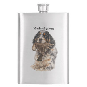 Engelsk Setter, Morkulla Jakt ,Hund Konst Fickplunta