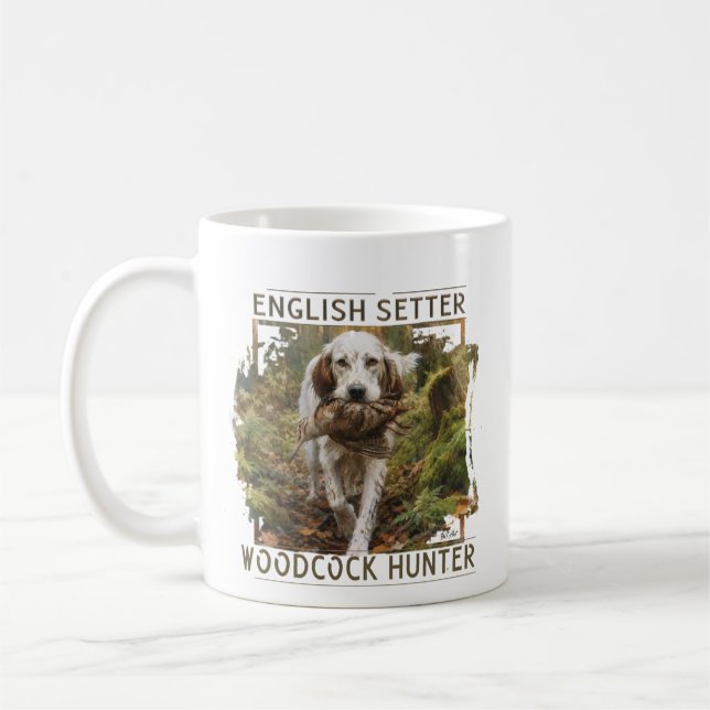 Engelsk Setter, morkulla jakt  Kaffemugg (Vänster)