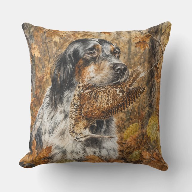 Engelsk Setter, morkulla jakt  Kudde (Framsida)