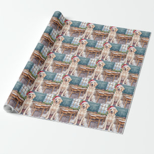 Engelsk Setter Mysig Klassrum Lärare Tomte Presentpapper