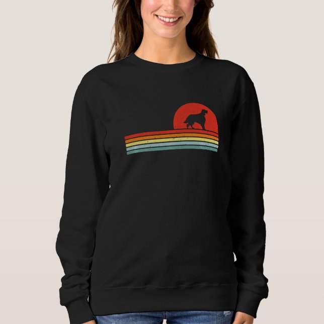 Engelsk Setter Retro Vintage Premium T Shirt (Framsida)