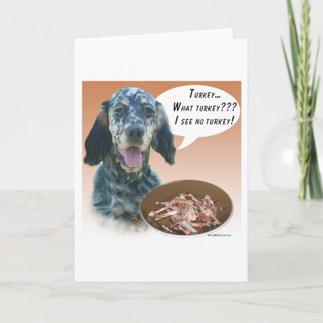 Engelsk Setter Turkiet Kort (Framsida)