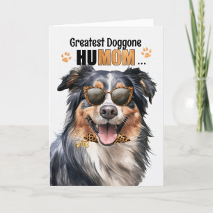 Engelsk Shepherd Hund Underbarare HuMOM Mors dag Helgkort